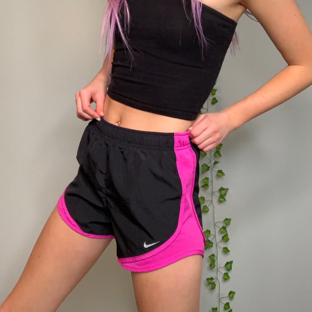 Brand new NIKE pink black workout shorts
